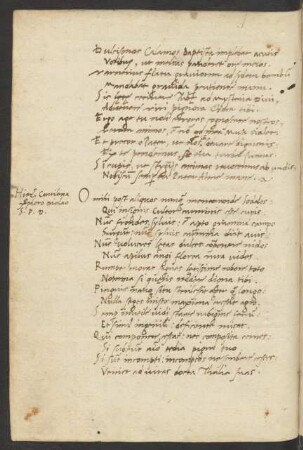 Ad Christophorum Diolaum cantilena