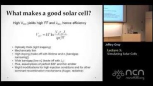 Solar Cells Lecture 3: Modeling and Simulation of Photovoltaic Devices and Systems