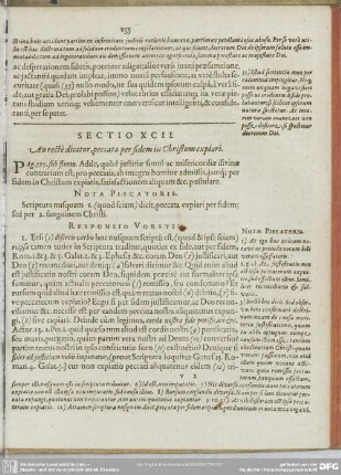 Sectio XCII. An recte dicatur, peccata per sidem in Christum expiari