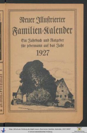 Neuer illustrierter Familien-Kalender