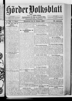 Hörder Volksblatt. 1884-1934