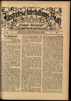 Ausgabe vom Sonntag, den 08. Oktober 1916.