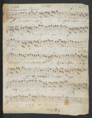 Messen; V (5), strings, bc; B-Dur