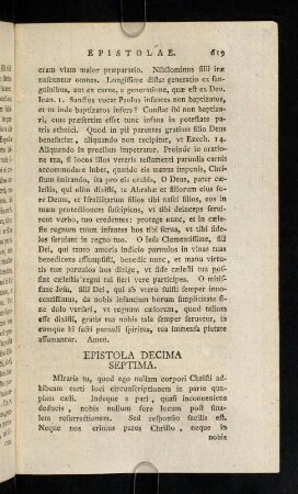 619-632, Epistola Decima Septima-Epistola Vicesima Secunda