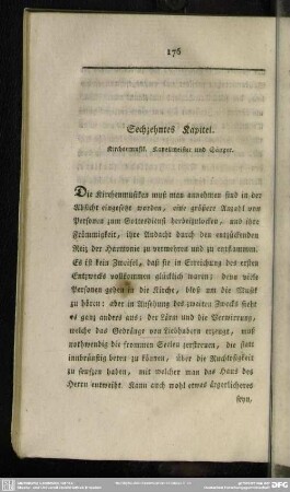 Sechzehntes Kapitel. Kirchenmusik. Kapellmeister und Sänger