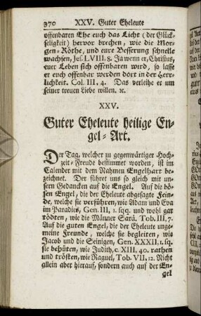 XXV. Guter Eheleute heilige Engel-Art. - XXVI. Gott frommer Wittwen und Waysen Vater.