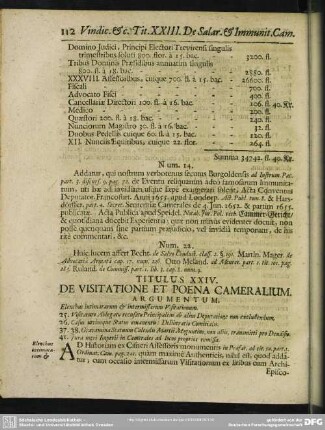 Titulus XXIV. De Visitatione Et Poena Cameralium