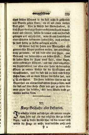 XII. Kurze Geschichte aller Luftarten.