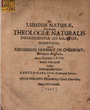 Johannis Musaei, SS. Theol. D. & P.P. Dissertatio De Aeterno Electionis Decreto, An eius aliqua extra Deum causa impulsiva detur, nec ne? : In qua Praemissa cum quaestionis controversae, tum verae de ea sententiae, explicatione, Argumentum Ab Executione Petitum pressius urgetur, & solide evincitur, Vel decretum Electionis non posse esse absolutum, vel meritum Christi & fidem non posse in causis iustificationis & salvationis haberi