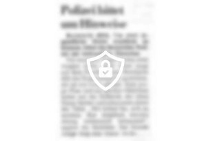 Polizei bittet um Hinweise