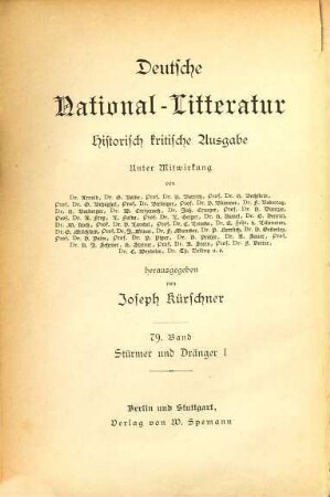 Stürmer und Dränger, 1. Klinger und Leisewitz