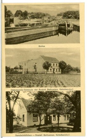 Fürstenwalde. Sandschlößchen, Hafen, Anstalt Bethanien