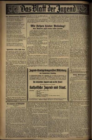 Zweite Ausgabe vom Mittwoch, den 03. September 1930.
