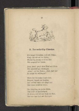 26. Das muthwillige Lämmchen.