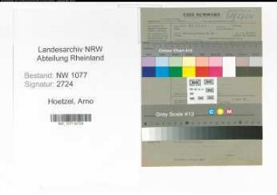 Entnazifizierung Arno Hoetzel , geb. 00.00.0000 (Polizist)