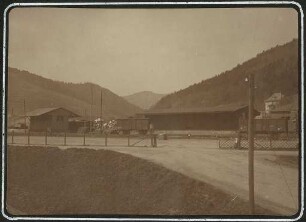 Erster Weltkrieg - "Aus den Stellungskriegen in den Vogesen". Güterhalle bei Schirmeck, Département Bas-Rhin