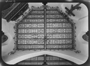Gera. Trinitatiskirche (1609-1611; Turmbau 1899; F. Köberlein). Decke im Chor