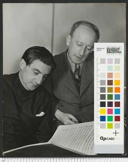 Porträtaufnahme Jaromír Weinberger und John Barbirolli