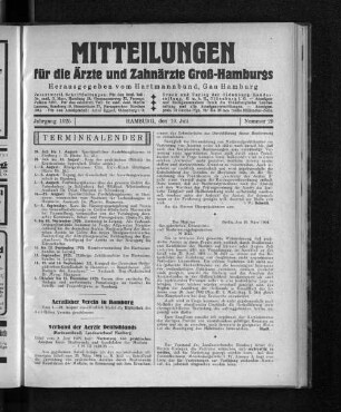 Jahrgang 1925, Hamburg, den 19. Juli, Nummer 29