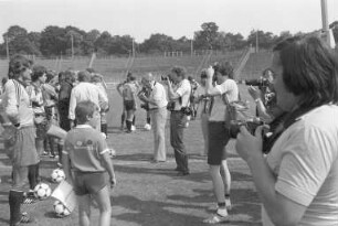 Erstes Training des KSC unter seinem neuen Trainer Horst Franz im Wildparkstadion