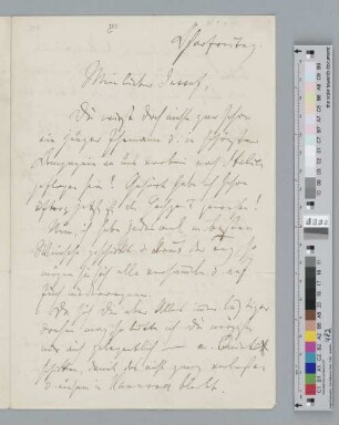 Brief an Joseph Joachim