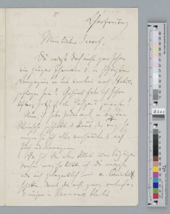 Brief an Joseph Joachim