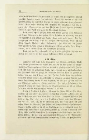 § 23. Cäsar