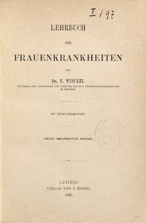 Lehrbuch der Frauenkrankheiten