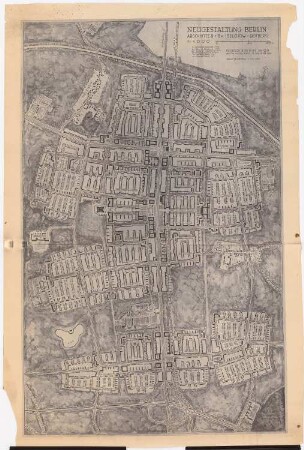 Neugestaltung Berlin, Selchow, Rotberg: Abschnitte 8 und 8 A: Grundplan 1:4000