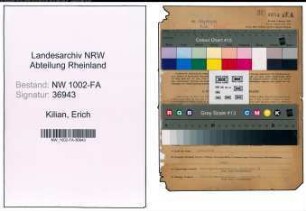 Entnazifizierung Erich Kilian, geb. 02.05.1896 (Kaufmann)