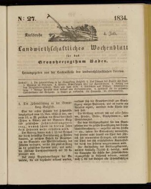 No 27. 4. Juli. 1834