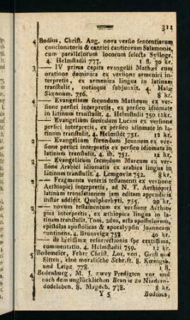 311-332, Bodius, Christ... - Bomplani, Jgnatii...