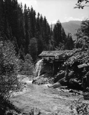 Kärnten. Wassermühle, wohl im Lesachtal