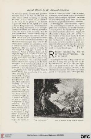30: Recent works by Mr. Reynolds-Stephens