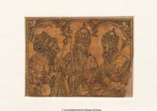 Konstantin, Valentinian, Gratian. Von der Triumphpforte