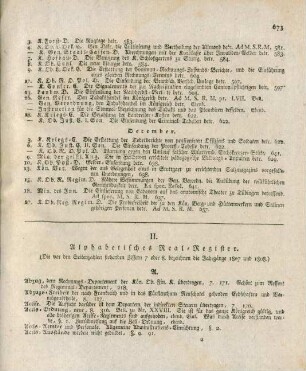 II. Alphabetisches Real-Register
