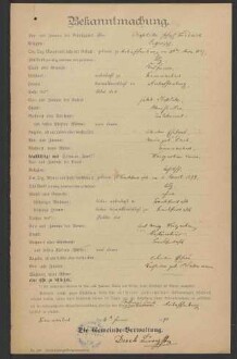 Ausstellung eines Verehelichungszeugnisses an den in Frammersbach
                     wohnenden Kaufmann Joseph Friedrich Koplitz - Verehelichung mit der
                     Restaurateuerstochter Anna, geb. Weisberger, aus Frankfurt / Main, 1898,
                     Verehelichung mit der Metzgermeisterstochter Amalie Katharina, geb.
                     Immerschitt, aus Aschaffenburg, 1902, Bürgerrechtsverleihung, 1902