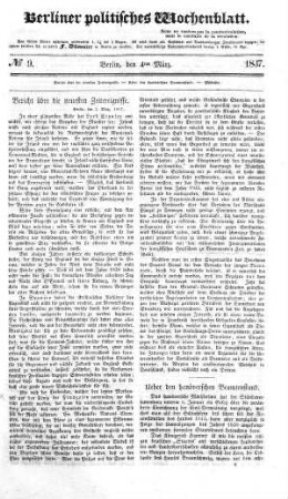 No 9, 4. März 1837