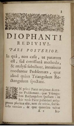 Diophanti Redivivi.