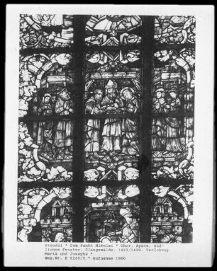 Detail südliches Fenster: Verlobung Mariae