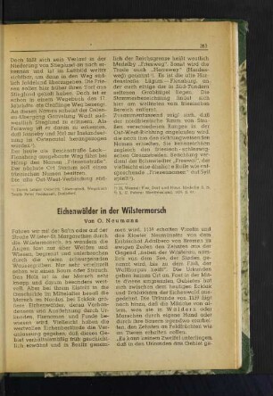Eichenwälder in der Wilstermarsch