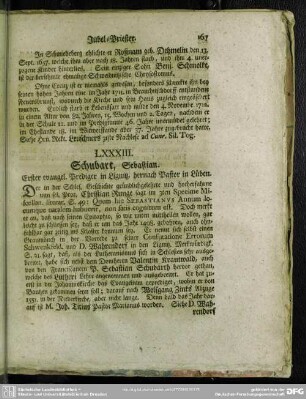 LXXXIII. Schubart, Sebastian