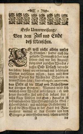 1-33, Erste Unterweisung.