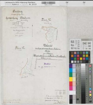Neheim (Arnsberg), Separation Neheim, Urkarte I Bachum Flur10;12