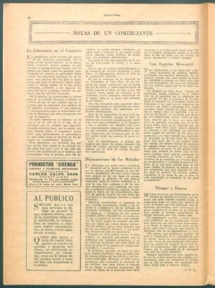Notas de un comerciante