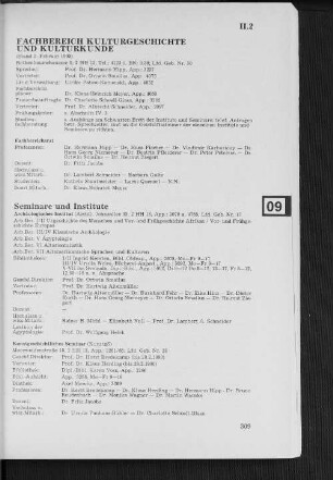 Fachbereich Kulturgeschichte und Kulturkunde
