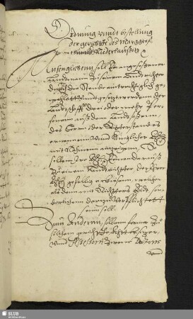 Ordnung vnndt bestellung der gerichtte des Marggrafthumbs Niederlaußitz.