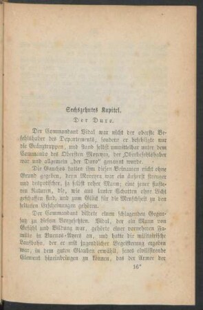 Sechszehntes Kapitel. - Der Duro.