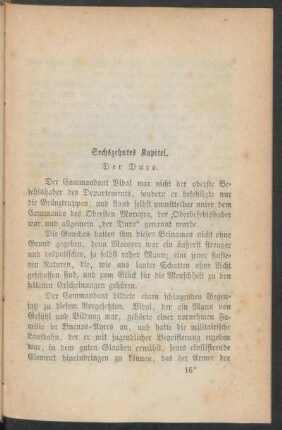 Sechszehntes Kapitel. - Der Duro.