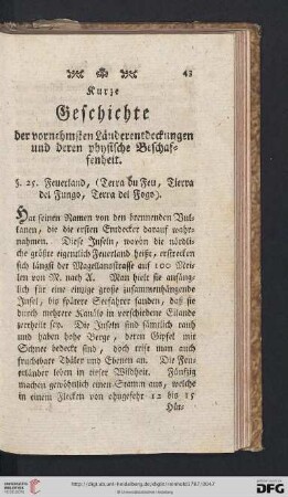 Kurze Geschichte der vornehmsten Länderentdeckungen und deren physische Beschaffenheit